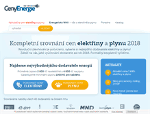 Tablet Screenshot of cenyenergie.cz